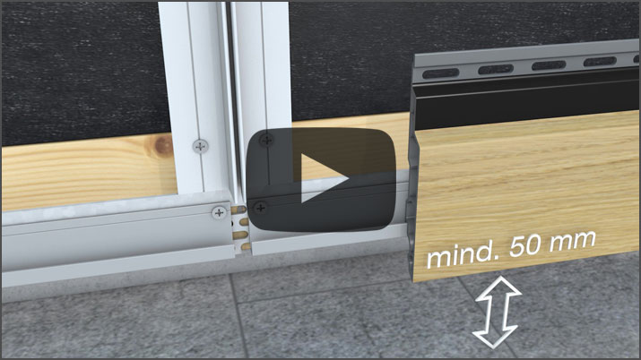 3D Montagevideos von Fassadenprofilen
